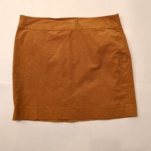 Banana Republic Mustard Corduroy Miniskirt